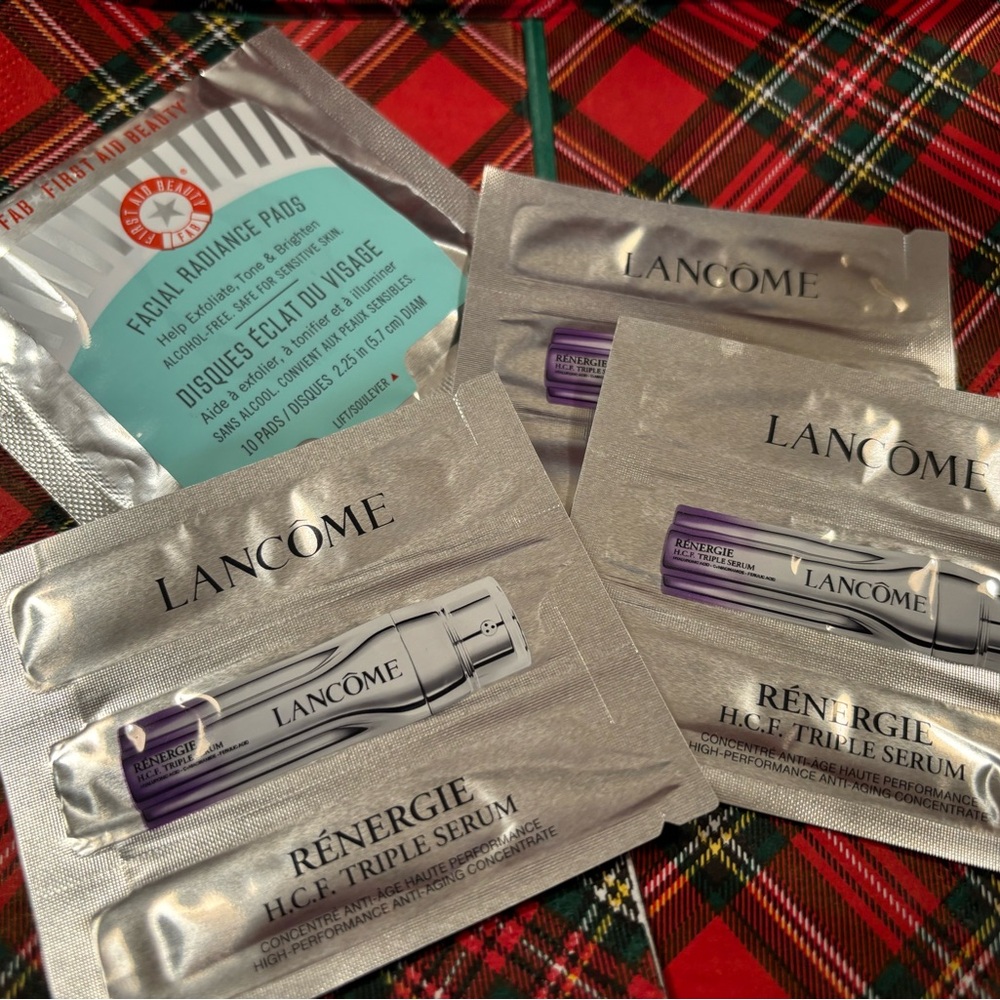 Lot of 3 Rénergie H.C.F. Triple Serum - also 1 First Aid Beauty pads